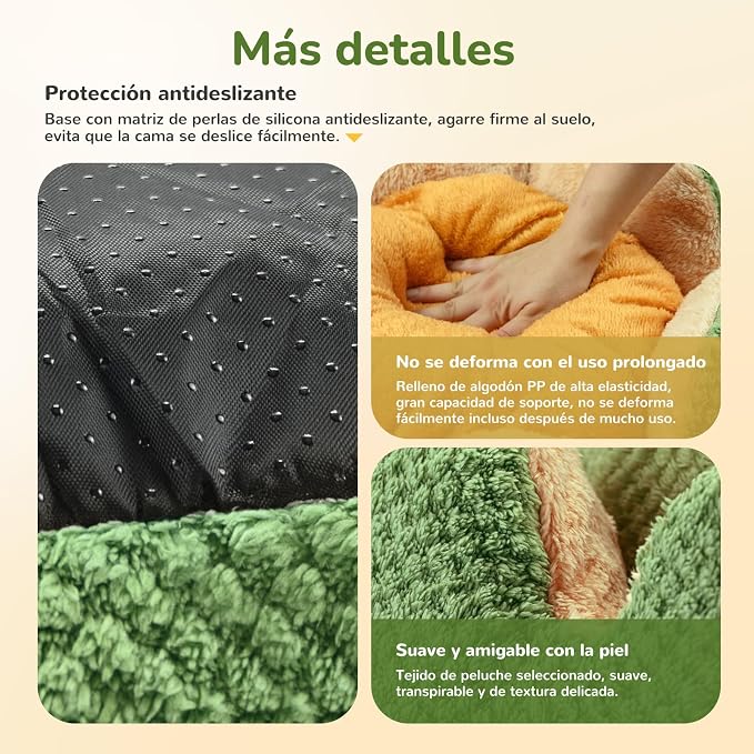 Cattus cama redonda afelpada para gatos