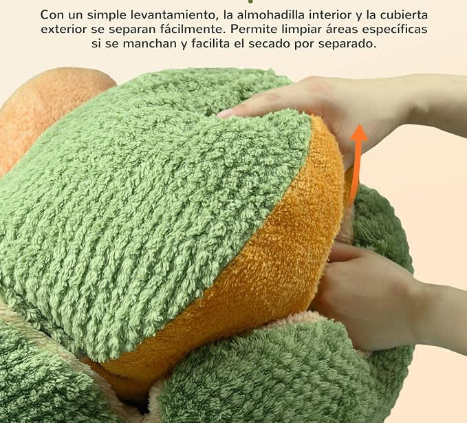 Cattus cama redonda afelpada para gatos